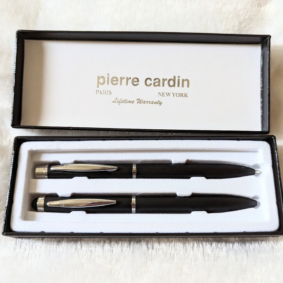 Pierre Cardin Matte Black Pen Pencil Set - Picture 2 of 3